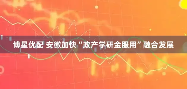 博星优配 安徽加快“政产学研金服用”融合发展