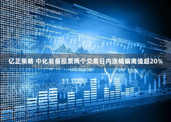 亿正策略 中化装备股票两个交易日内涨幅偏离值超20%